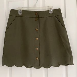 J Crew Button Up Skirt